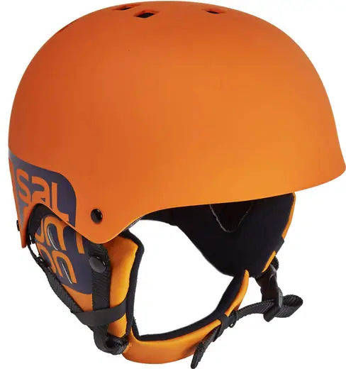 casque de ski/snowboard SALOMON BRIGADE 2020, Black/orange, réglable ( en  PARFAIT état ) 