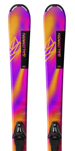salomon 150 skis Salomon Lux S + C5 GW Kids Skis