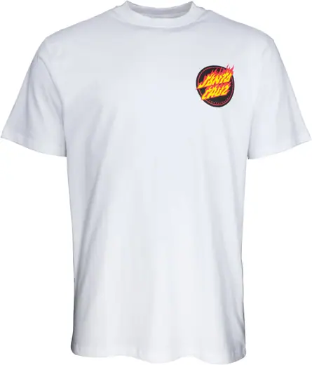 Santa Cruz Flaming Japanese Dot T Shirt SkatePro