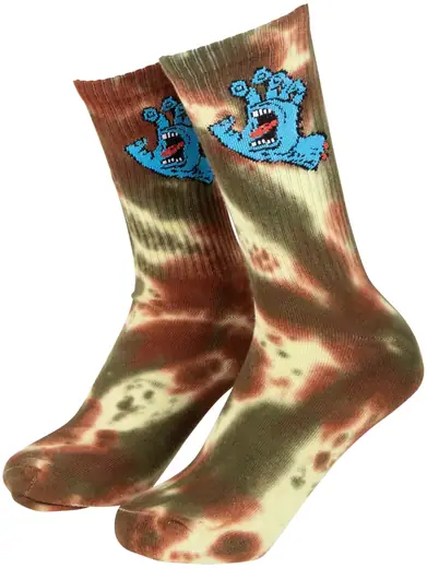 Santa Cruz Screaming Hand Tie Dye Sukat