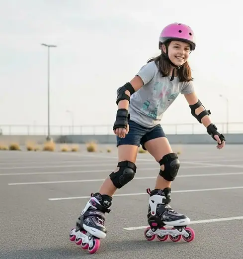 Patins à Roulettes SFR Nebula Pour Enfants Réglables - Rose, Taille 29-33, Neuf