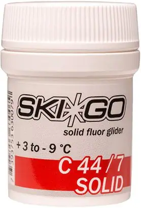 SKIGO C44/7 フッ素パウダーワックス SkiGo C44/7 Solid Glider Ski Glide Wax | SkatePro