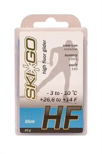 SkiGo Glider HF Blue Ski Glide Wax | SkatePro
