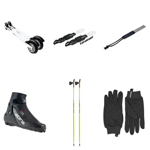 SkiGo Skate Roller Suksi Paketti
