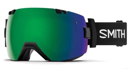 Smith I/OX Black ChromaPop Sun Green Mirror Ski Goggles
