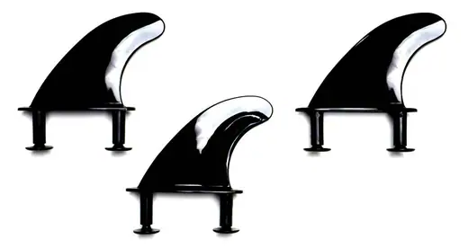 Softdog Skooldog Soft Top Thruster Surfboard Fins