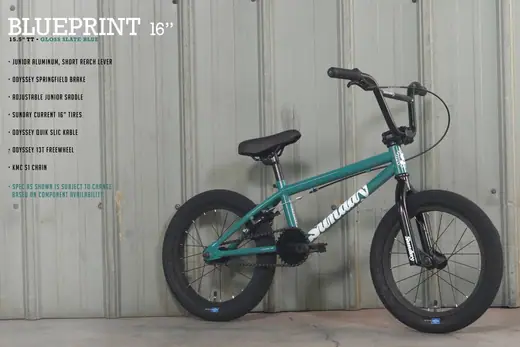 Sunday Blueprint 16 2022 BMX Freestyle Bike BMX Bikes