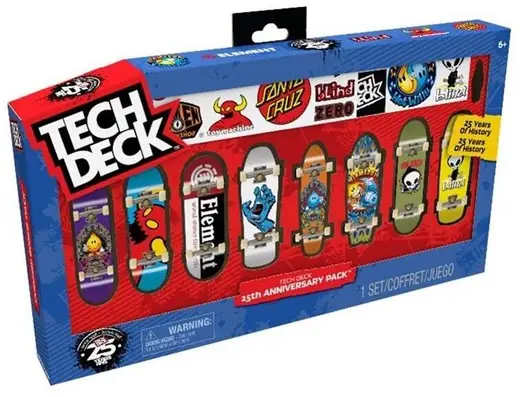 Tech Deck 25th Anniversary 8 Board Pack - PlayMatters Toys