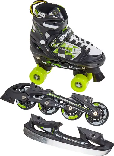 Champz Pro Kinder Inline Skates Zwart Semi-Softboot ABEC9