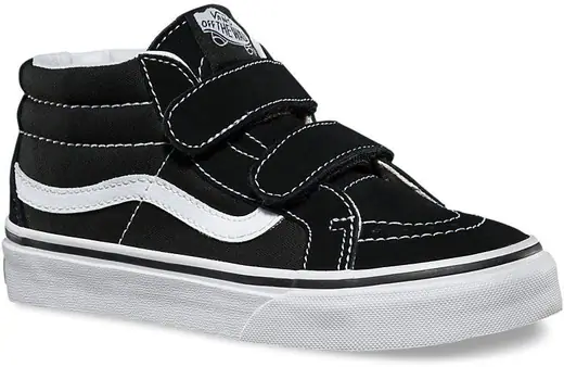 Nice Shoes  Vans vans enfant sk8 mid reissue v black true white noir