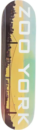 Zoo York Clyde Singleton NY Collage Signed 7.5 Classic Skateboard Dec – LA Skate Co