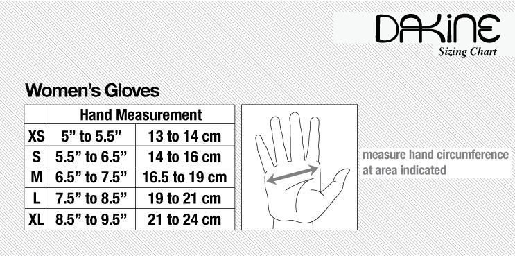 Dakine Wrist Guard Size Chart