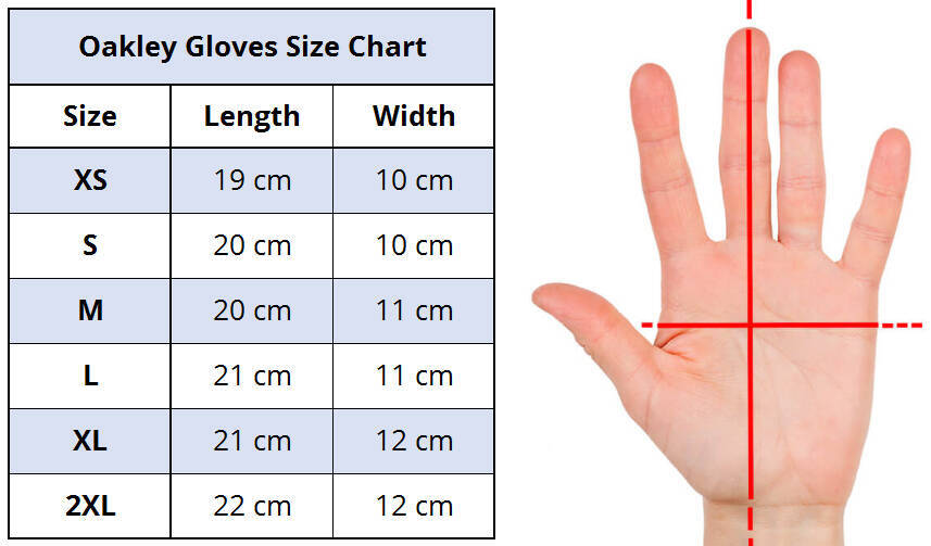 Oakley Factory Pilot Gloves Size Chart - Images Gloves and Descriptions ...