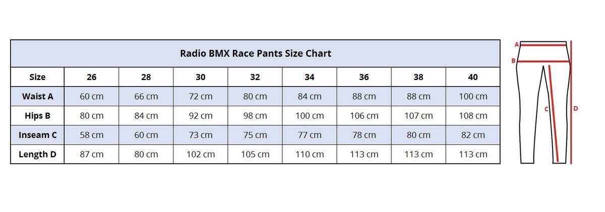 race bmx sizing